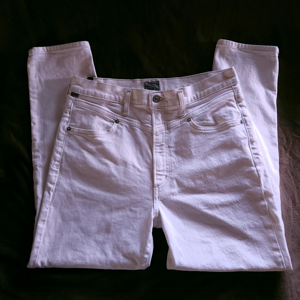 Citizens of Humanity High Wasited White Jeans